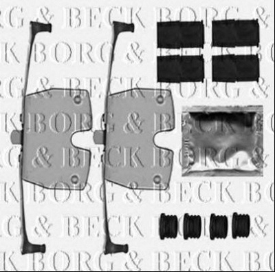 BORG & BECK bbk1530 -  Комплектующие, колодки дискового тормоза